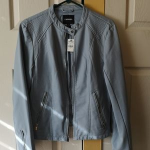 Express faux leather jacket (Blue L)